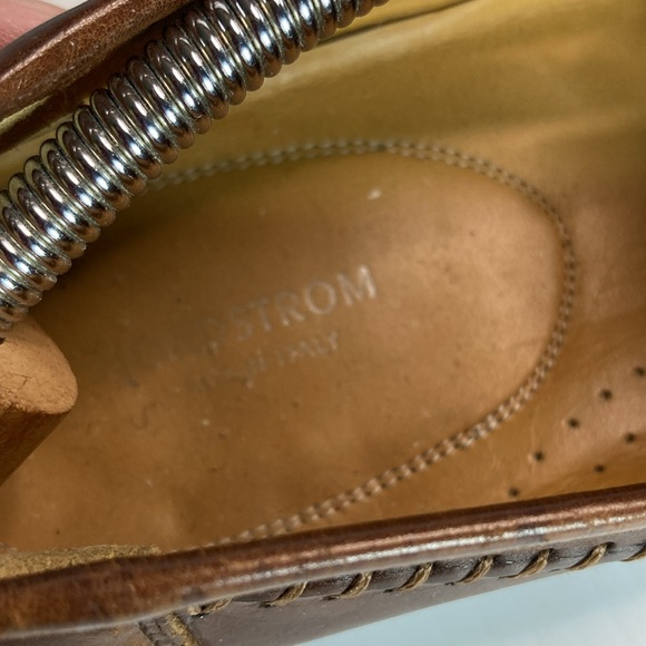 Nordstrom made in Italy black tassle loafers basket weave available in black b16 main image 4